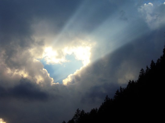 Light Shining through Clouds